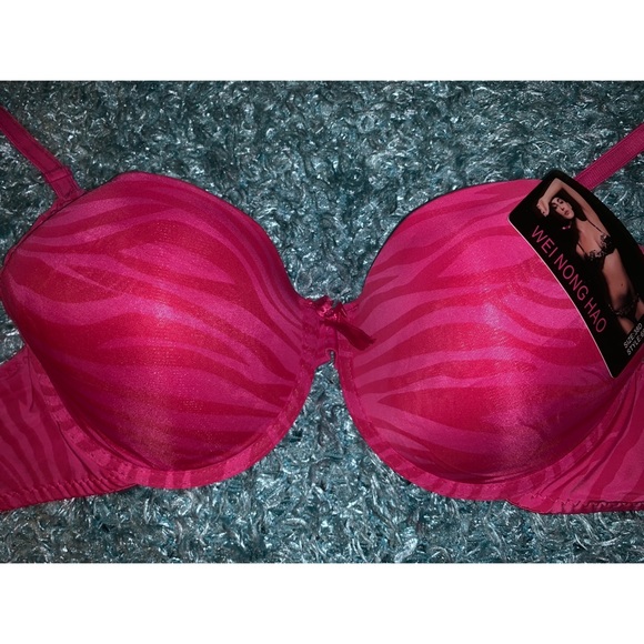 Women’s Dark Pink Zebra Bra 💖 - Picture 11 of 15